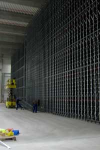 Afbraak van rekken, stellingen en metaalconstructies